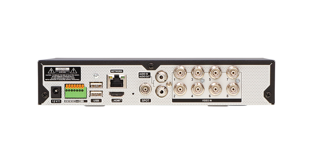 アナログHD対応 8ch デジタルレコーダ背面 PF-RA508